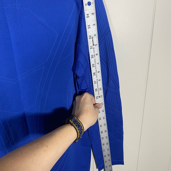 Nike Pro Combat Dri Fit MLB Baseball Base Layer Long Sleeve Blue Men's L - Picture 14 of 15